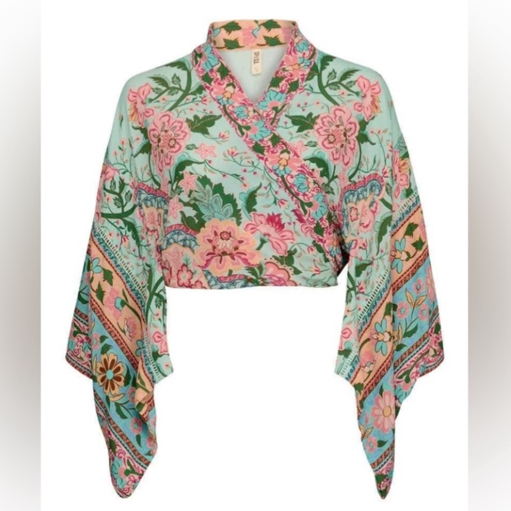 EUC Spell Lotus Kimono Wrap Top S